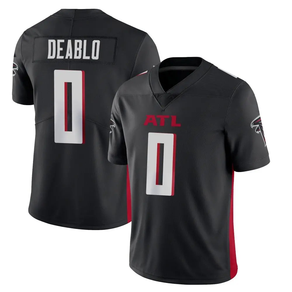 tocy A.Falcons #0 Divine Deablo Player Black Vapor Limited Home Game Stitched Jerseys