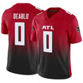tocy A.Falcons #0 Divine Deablo Player Red Vapor F.U.S.E. Limited Home Game Stitched Jerseys