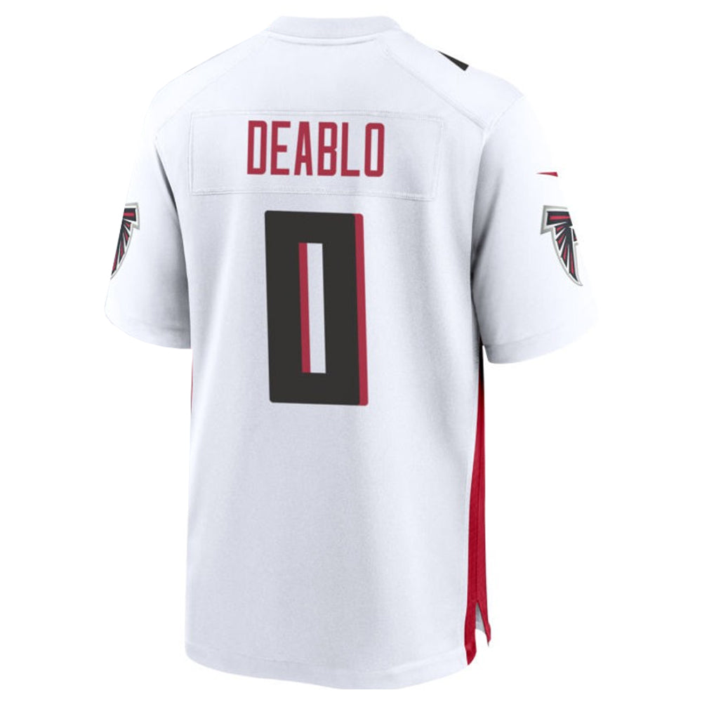 tocy A.Falcons #0 Divine Deablo Player White Home Game Stitched Jerseys