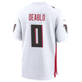 tocy A.Falcons #0 Divine Deablo Player White Home Game Stitched Jerseys
