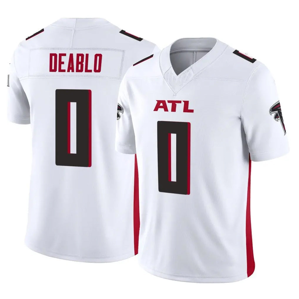 tocy A.Falcons #0 Divine Deablo Player White Vapor F.U.S.E. Limited Home Game Stitched Jerseys