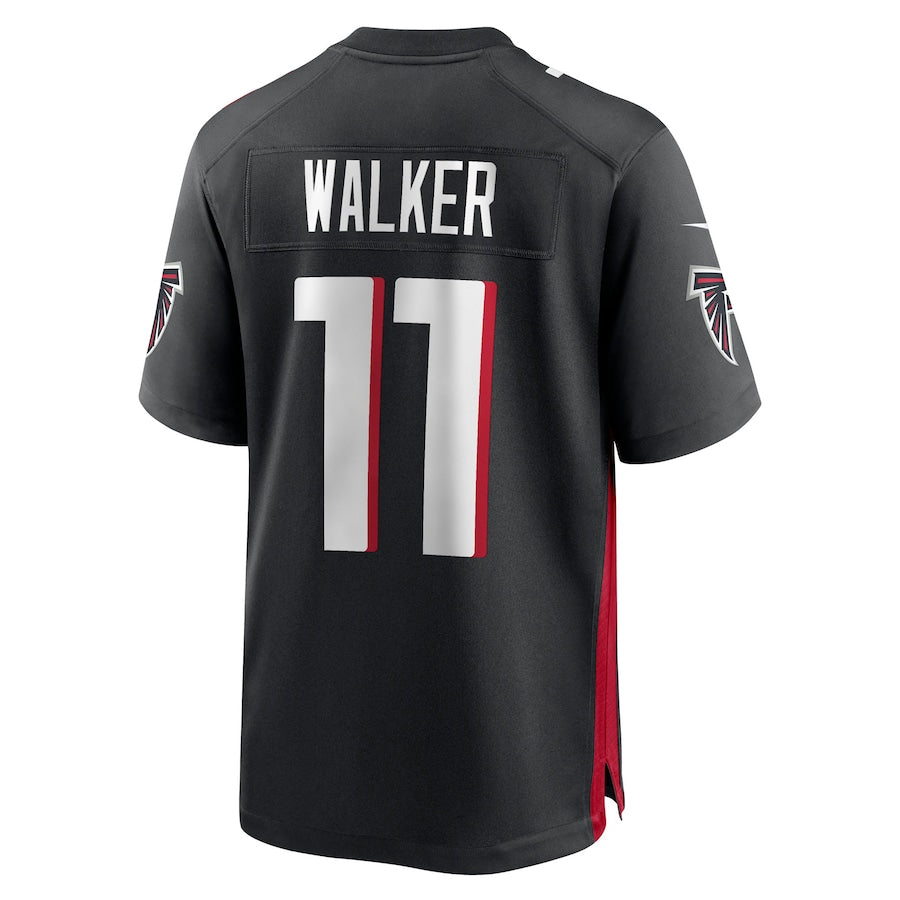 tocy A.Falcons #11 Jalon Walker Player Black Alternate Vapor F.U.S.E. Limited Stitched Jerseys