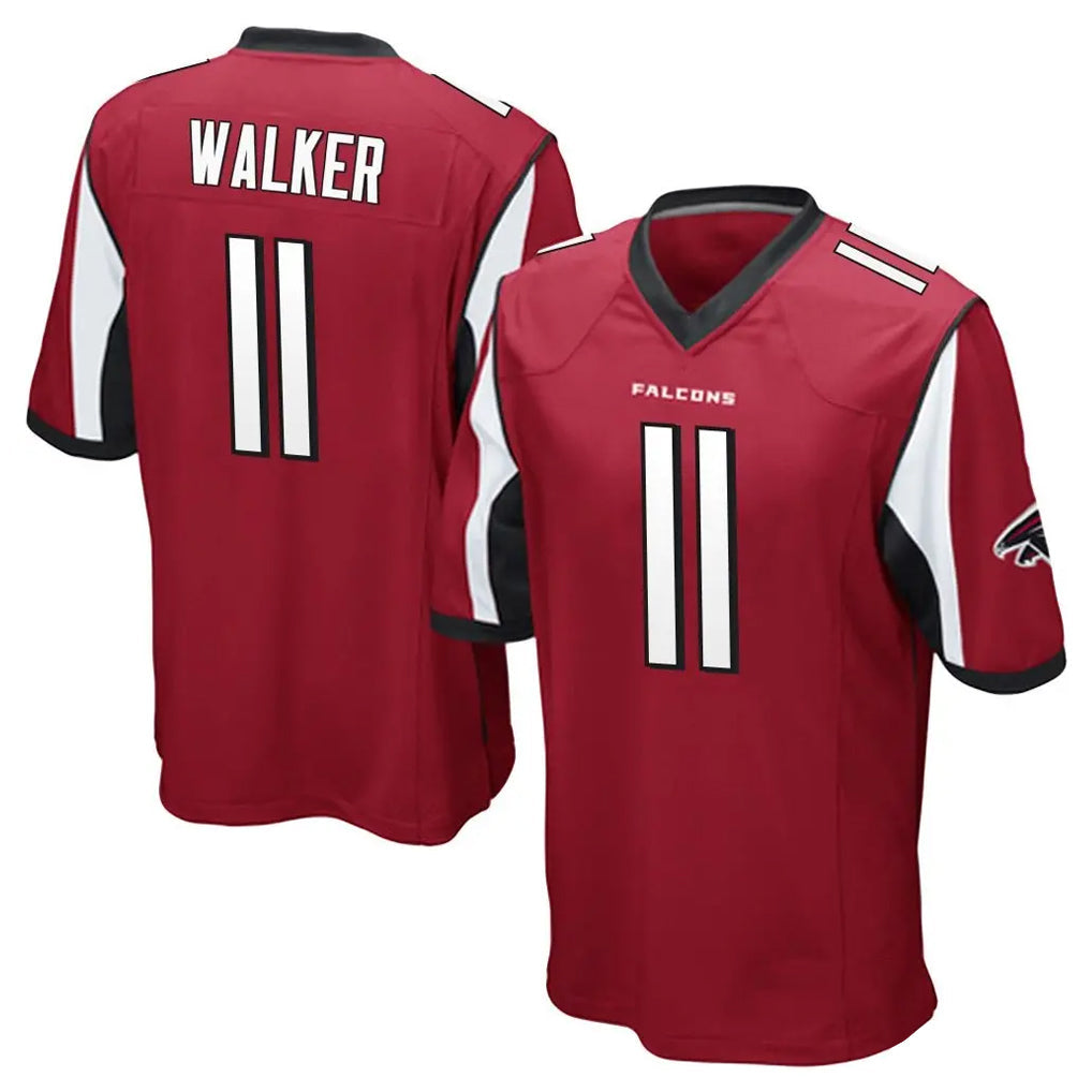 tocy A.Falcons #11 Jalon Walker Player Red Color Vapor Home Game Stitched Jerseys