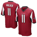 tocy A.Falcons #11 Jalon Walker Player Red Color Vapor Home Game Stitched Jerseys