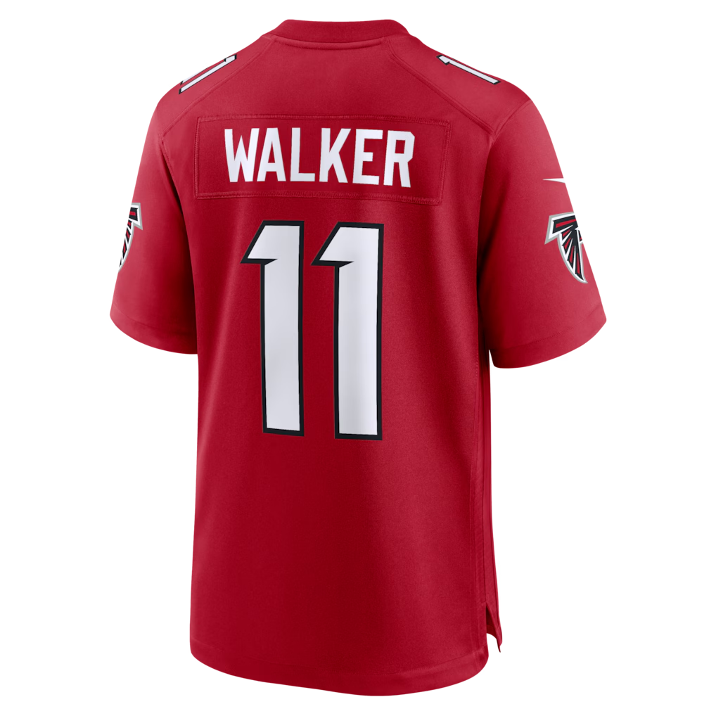 tocy A.Falcons #11 Jalon Walker Red Game Stitched Jerseys
