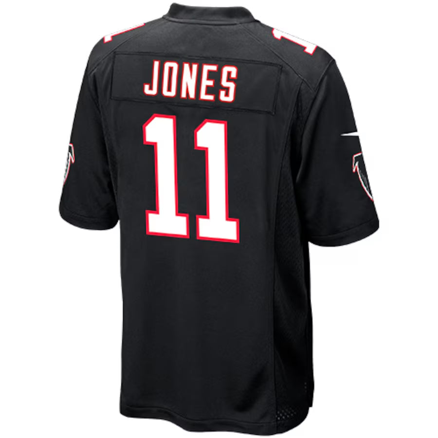 tocy A.Falcons #11 Julio Jones Player Black Replica Game Stitched Jerseys