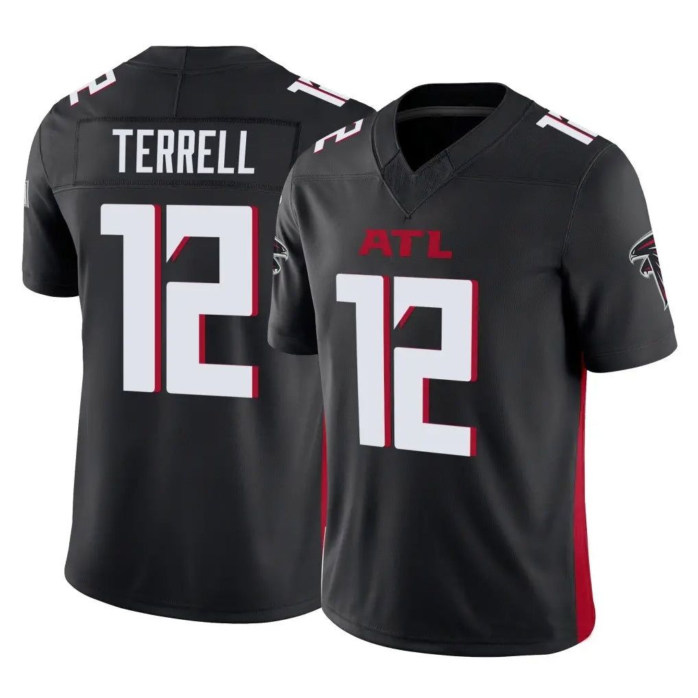 tocy A.Falcons #12 Avieon Terrell Player Black Alternate Vapor F.U.S.E. Limited Stitched Jerseys