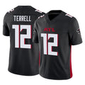 tocy A.Falcons #12 Avieon Terrell Player Black Alternate Vapor F.U.S.E. Limited Stitched Jerseys