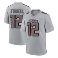 tocy A.Falcons #12 Avieon Terrell Player Gray Fashion Home Game Stitched Jerseys