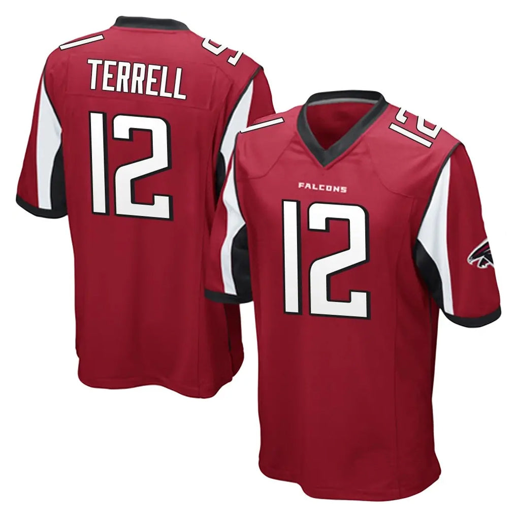 tocy A.Falcons #12 Avieon Terrell Player Red Color Vapor Home Game Stitched Jerseys