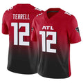 tocy A.Falcons #12 Avieon Terrell Player Red Vapor F.U.S.E. Limited Stitched Jerseys