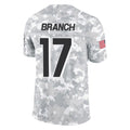 tocy A.Falcons #17 Zachariah Branch Player Arctic Camo Salute to Service Limited Stitched Jerseys
