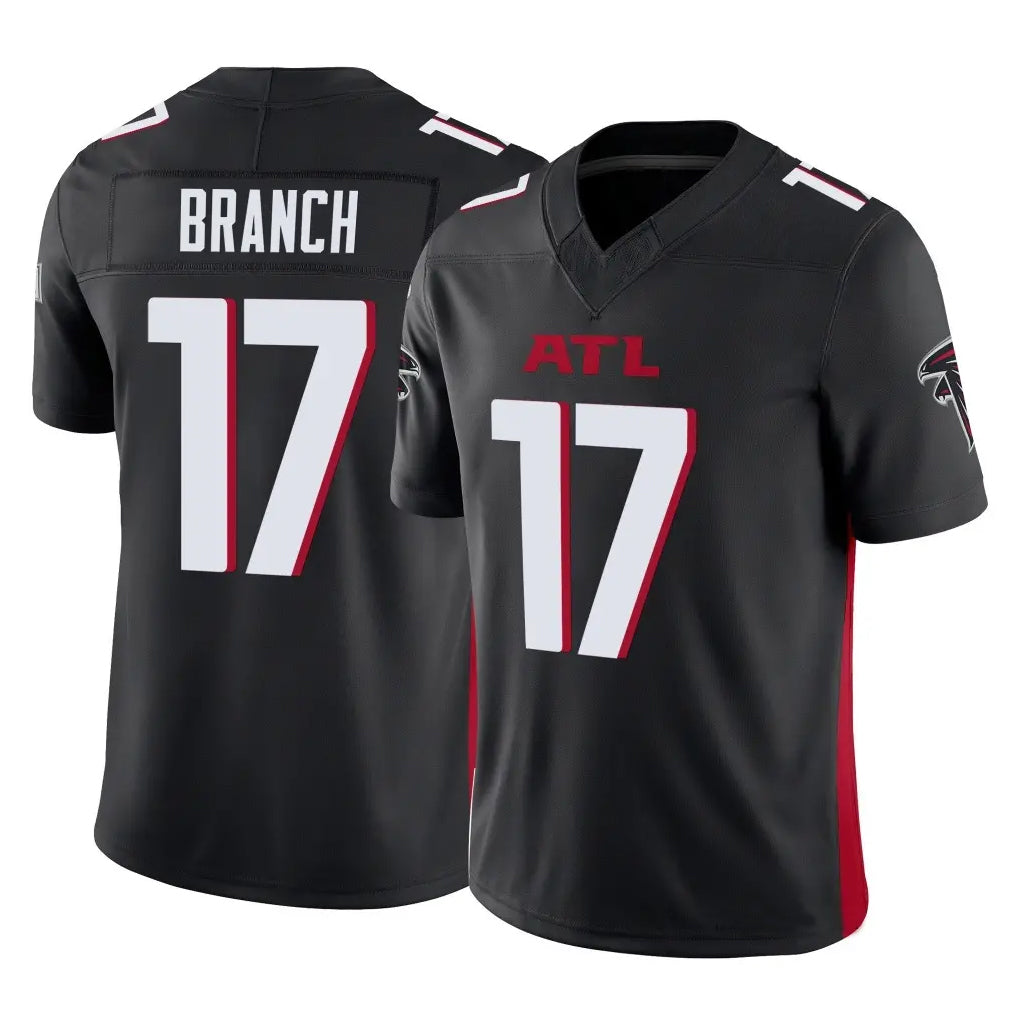 tocy A.Falcons #17 Zachariah Branch Player Black Alternate Vapor F.U.S.E. Limited Stitched Jerseys