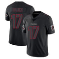 tocy A.Falcons #17 Zachariah Branch Player Black Impact Limited Game Stitched Jerseys