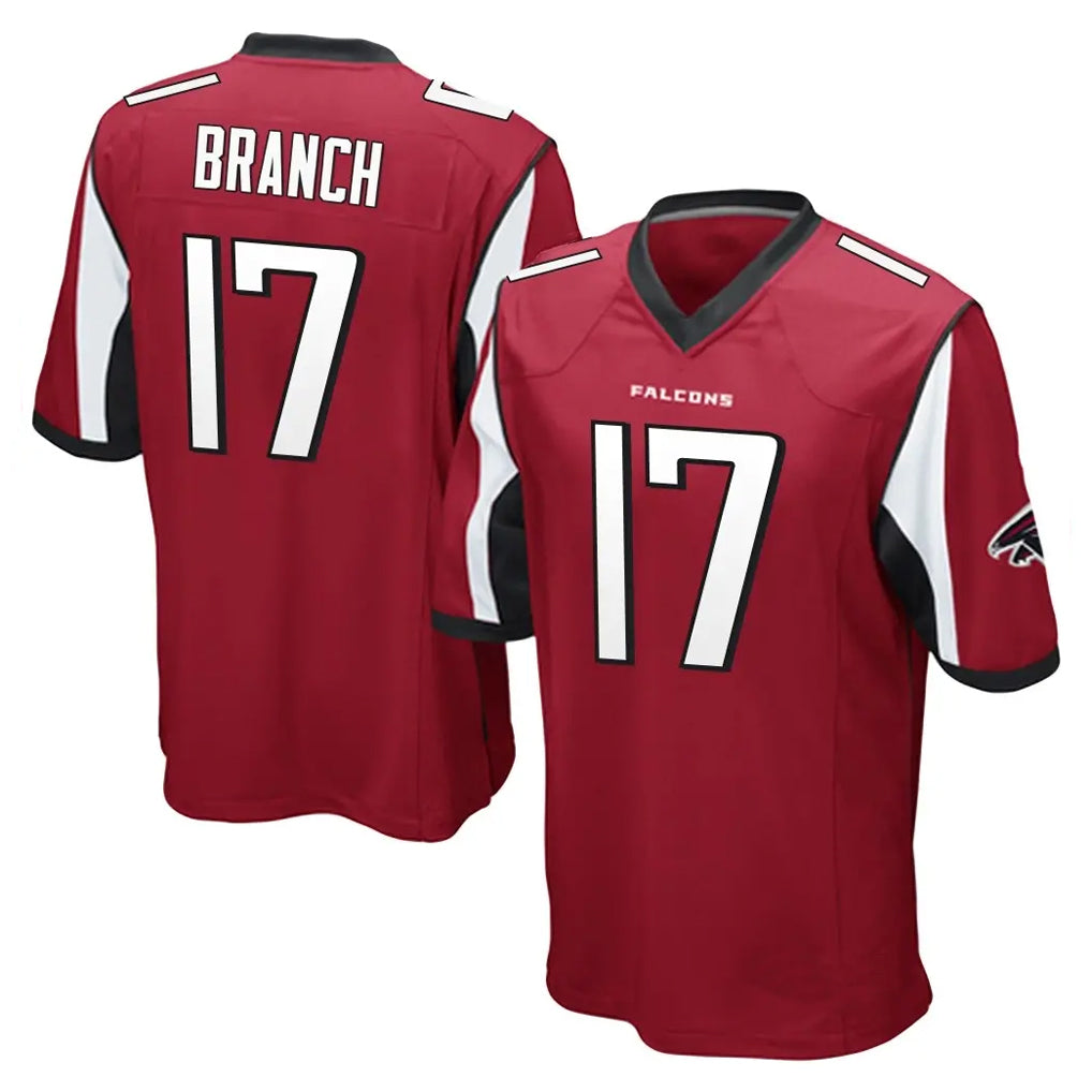 tocy A.Falcons #17 Zachariah Branch Player Red Color Vapor Home Game Stitched Jerseys