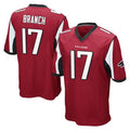tocy A.Falcons #17 Zachariah Branch Player Red Color Vapor Home Game Stitched Jerseys