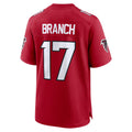 tocy A.Falcons #17 Zachariah Branch Player Red Home Game Stitched Jerseys