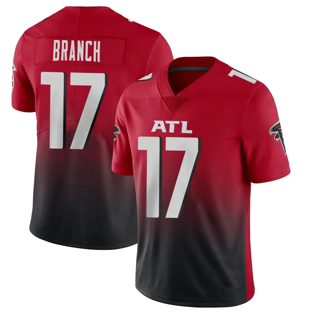 tocy A.Falcons #17 Zachariah Branch Player Red Vapor Untouchable Limited Home Game Stitched Jerseys