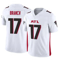 tocy A.Falcons #17 Zachariah Branch Player White Vapor F.U.S.E. Limited Stitched Jerseys