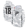 tocy A.Falcons #18 Kirk Cousins Player Arctic Camo Salute to Service Limited Hoodie Stitched Jerseys