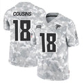 tocy A.Falcons #18 Kirk Cousins Player Arctic Camo Salute to Service Limited Stitched Jerseys