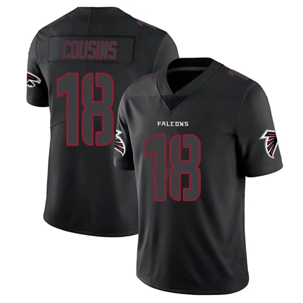 tocy A.Falcons #18 Kirk Cousins Player Black Impact Limited Game Stitched Jerseys