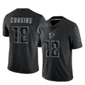 tocy A.Falcons #18 Kirk Cousins Player Black RFLCTV Limited Stitched Jerseys