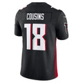 tocy A.Falcons #18 Kirk Cousins Player Black Vapor F.U.S.E. Limited Stitched Jerseys