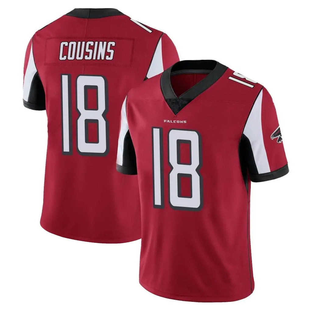 tocy A.Falcons #18 Kirk Cousins Player Red Color Vapor Untouchable Limited Home Game Stitched Jerseys