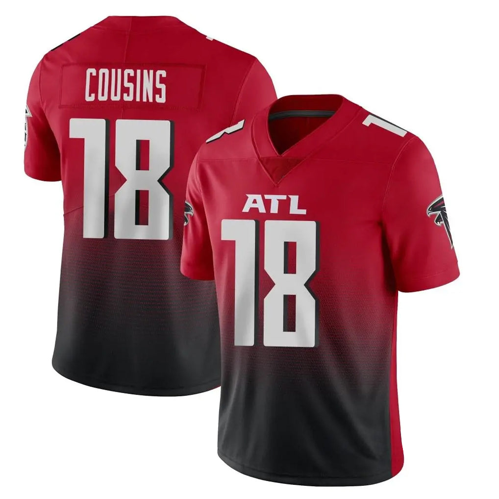 tocy A.Falcons #18 Kirk Cousins Player Red Vapor Untouchable Limited Home Game Stitched Jerseys