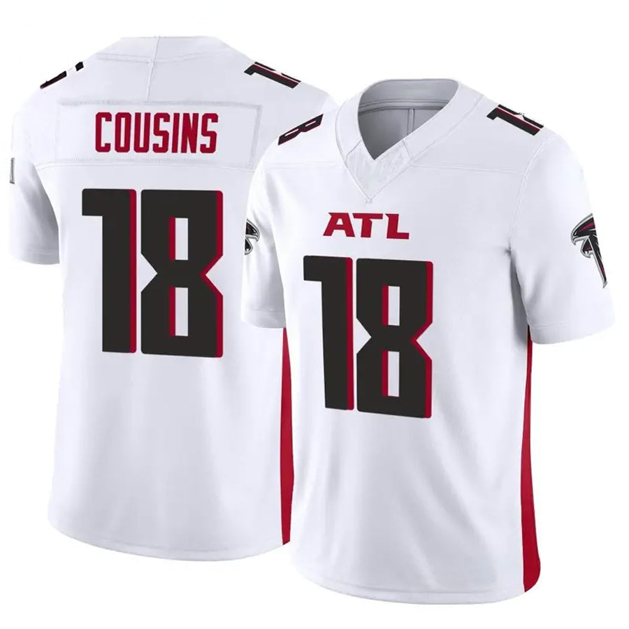 tocy A.Falcons #18 Kirk Cousins Player Vapor F.U.S.E. Limited Whtie Stitched Jerseys