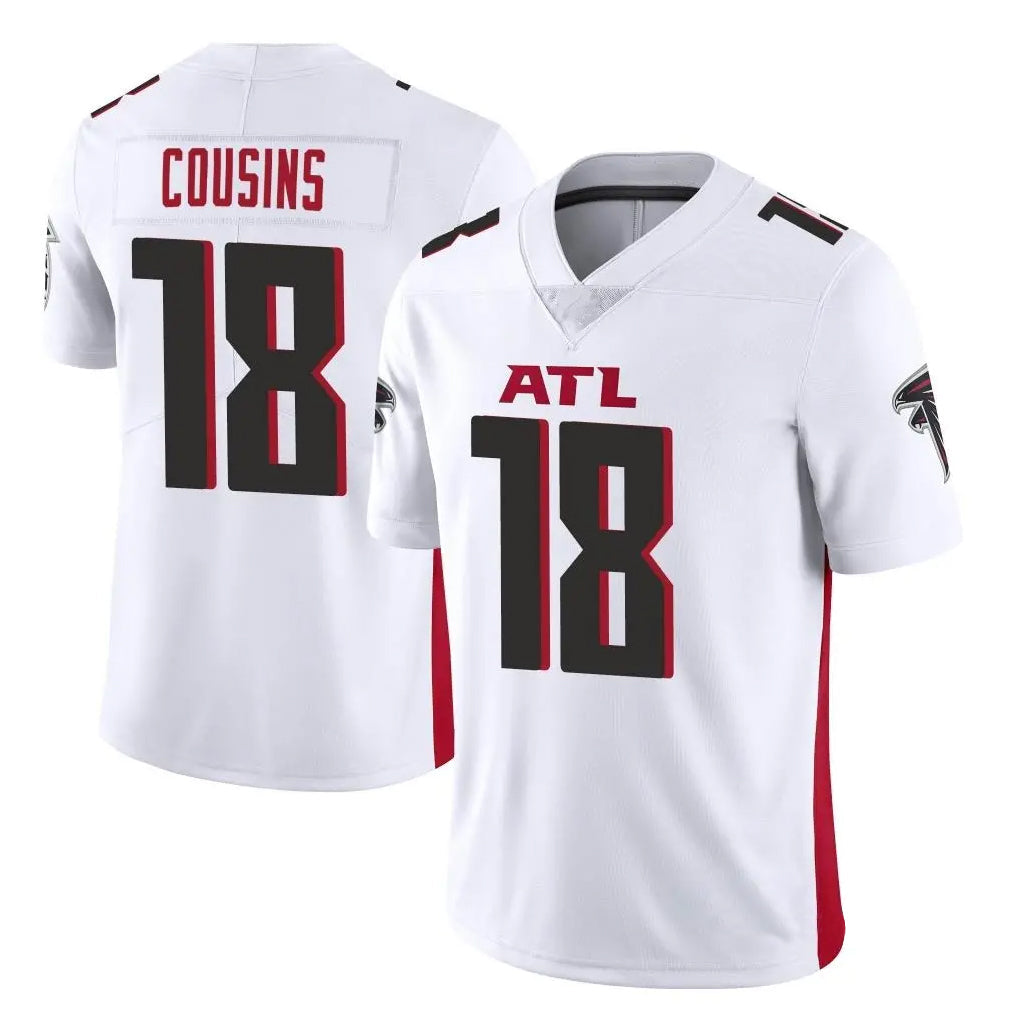 tocy A.Falcons #18 Kirk Cousins Player White Vapor Untouchable Limited Home Game Stitched Jerseys