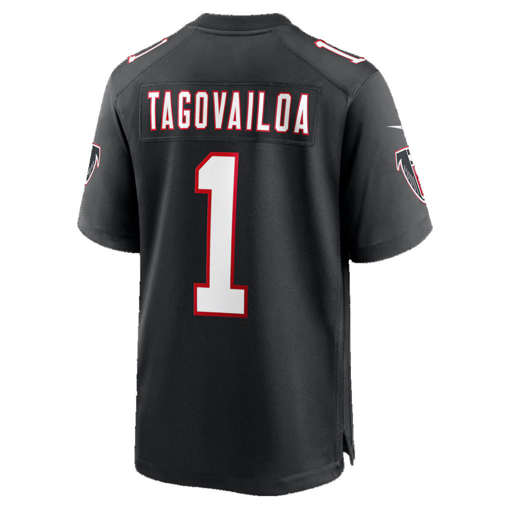 tocy A.Falcons #1 Tua Tagovailoa Black Alternate Game Stitched Jerseys