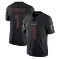 tocy A.Falcons #1 Tua Tagovailoa Player Black Impact Limited Game Stitched Jerseys