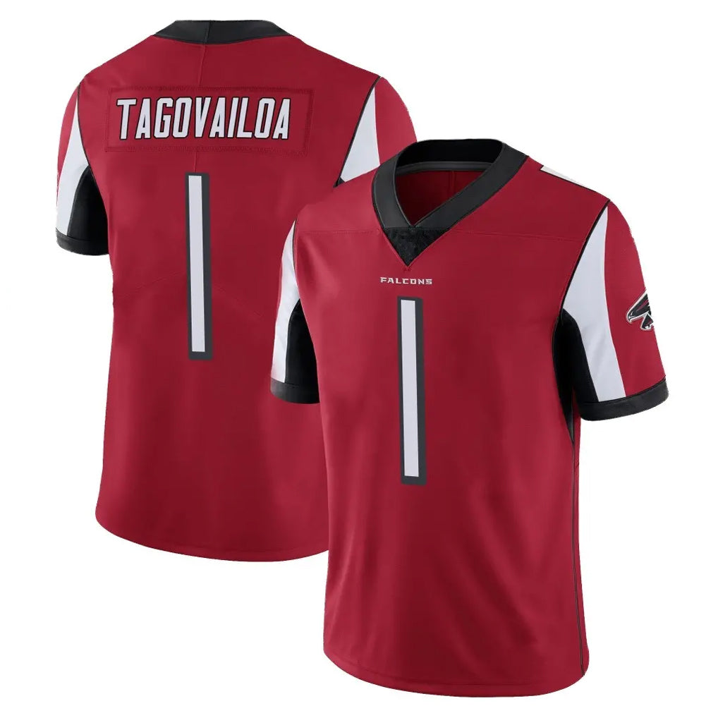 tocy A.Falcons #1 Tua Tagovailoa Player Red Color Vapor Untouchable Limited Home Game Stitched Jerseys