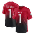 tocy A.Falcons #1 Tua Tagovailoa Player Red Home Game Stitched Jerseys