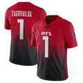 tocy A.Falcons #1 Tua Tagovailoa Player Red Vapor Untouchable Limited Home Game Stitched Jerseys