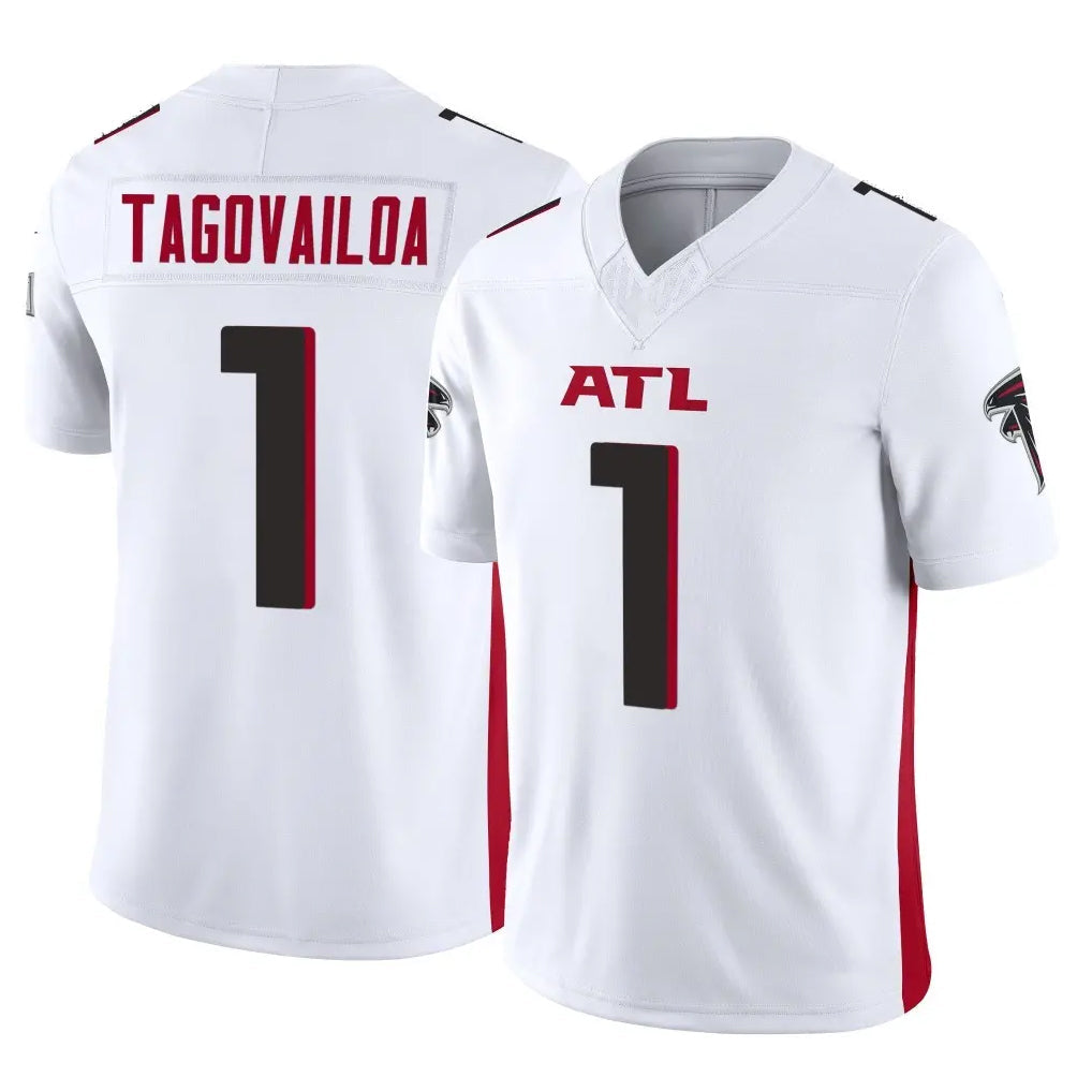 tocy A.Falcons #1 Tua Tagovailoa Player White Vapor F.U.S.E. Limited Home Game Stitched Jerseys