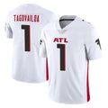 tocy A.Falcons #1 Tua Tagovailoa Player White Vapor Untouchable Limited Home Game Stitched Jerseys