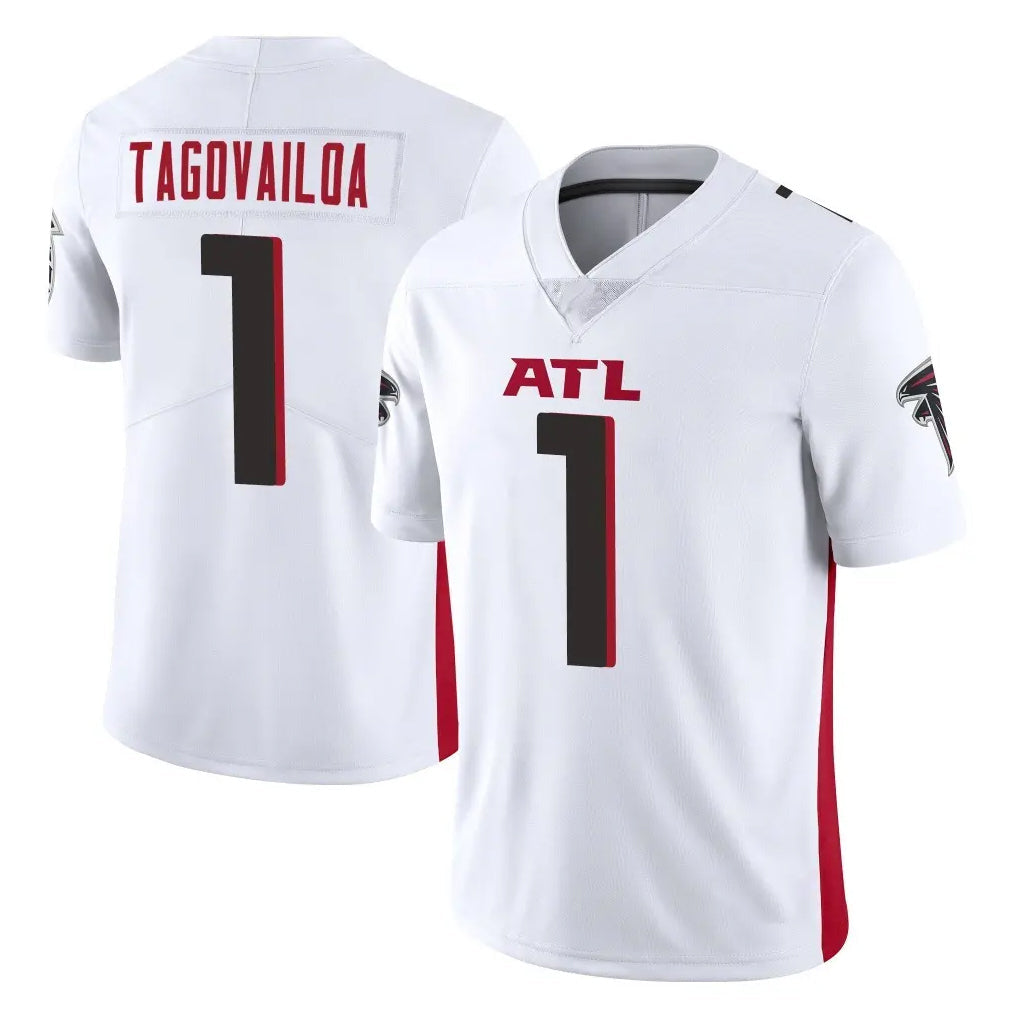 tocy A.Falcons #1 Tua Tagovailoa Player White Vapor Untouchable Limited Home Game Stitched Jerseys