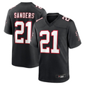 tocy A.Falcons #21 Deion Sanders Black Player Game Stitched Jerseys