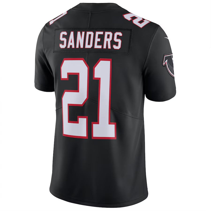 tocy A.Falcons #21 Deion Sanders Player Black Limited Game Stitched Jerseys