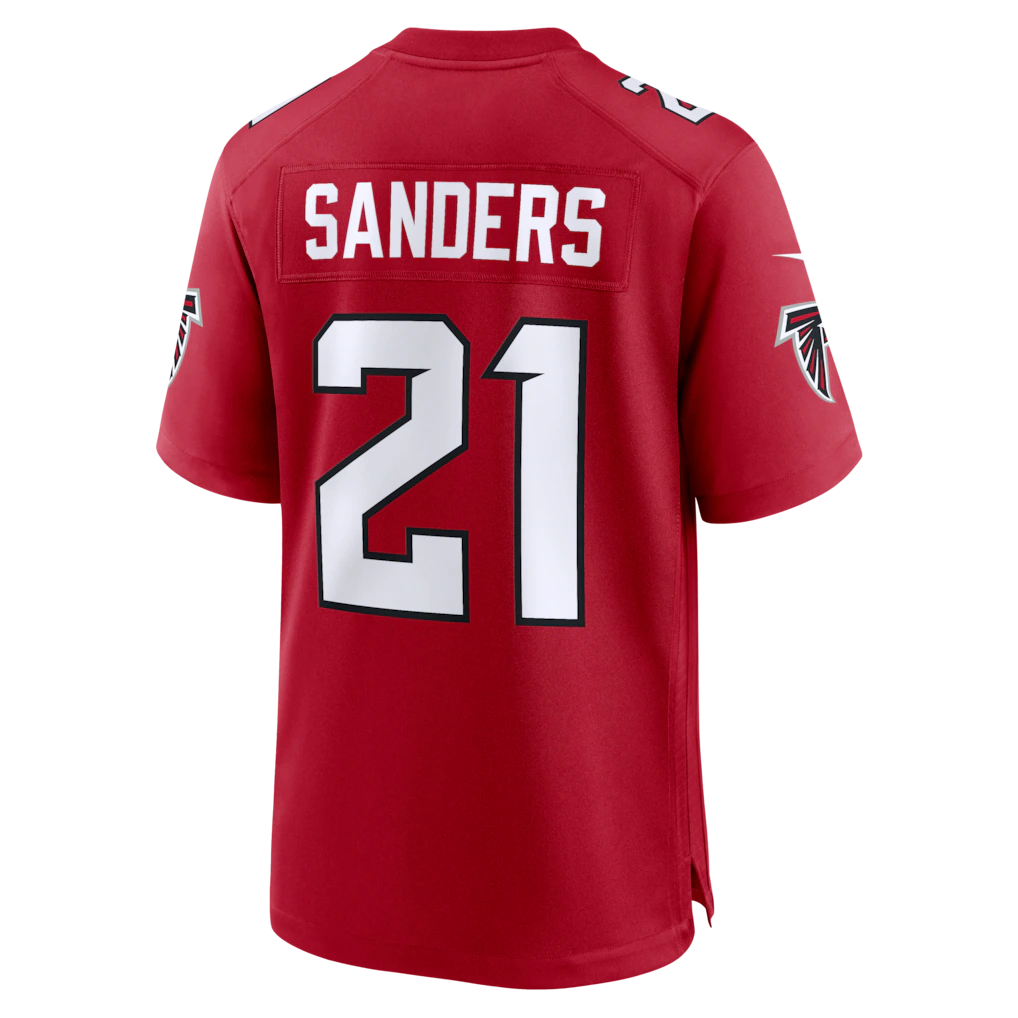tocy A.Falcons #21 Deion Sanders Red Retired Player Game Stitched Jerseys