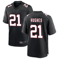 tocy A.Falcons #21 Mike Hughes Player Black Throwback Game Stitched Jerseys