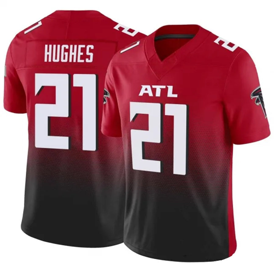 tocy A.Falcons #21 Mike Hughes Player Red Vapor F.U.S.E. Limited Stitched Jerseys