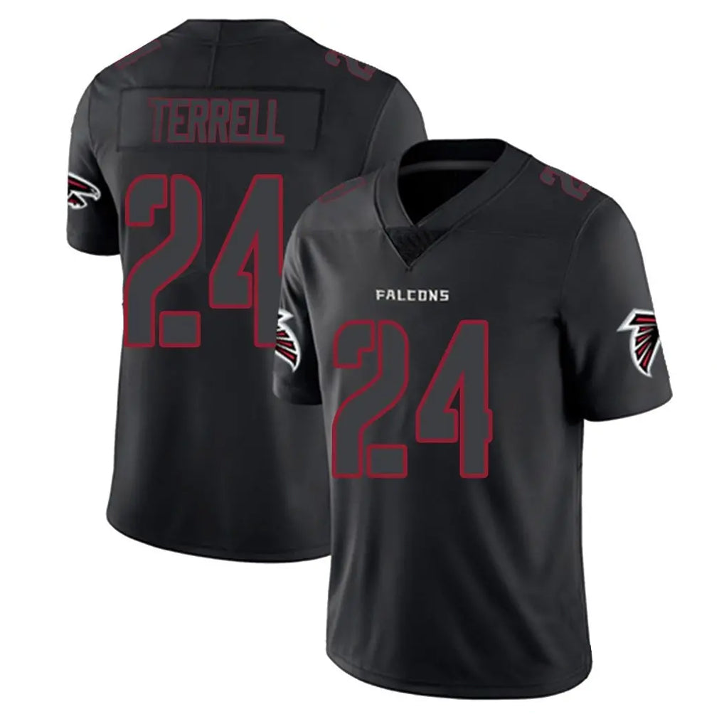 tocy A.Falcons #24 A.J. Terrell Jr. Player Black Impact Limited Game Stitched Jerseys
