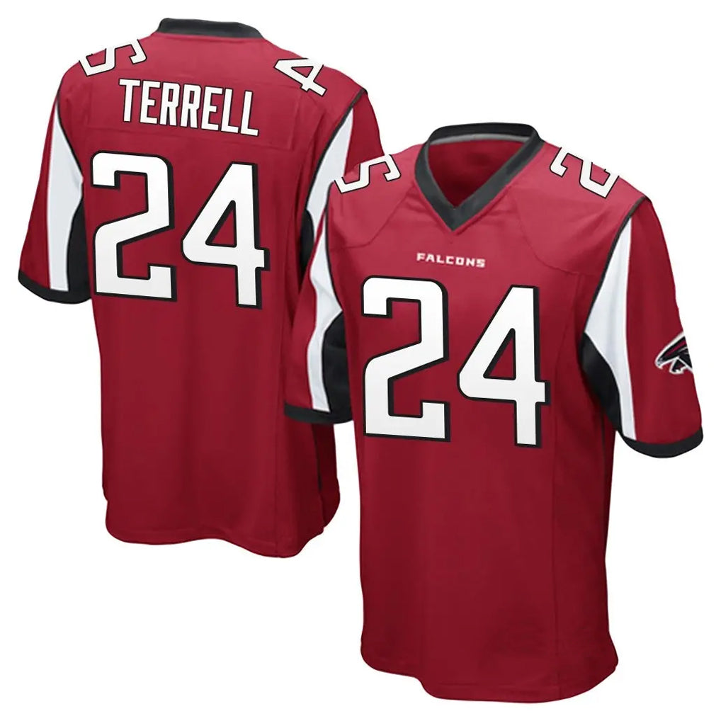 tocy A.Falcons #24 A.J. Terrell Jr. Player Red Color Vapor Home Game Stitched Jerseys