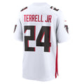 tocy A.Falcons #24 A.J. Terrell Jr. Player White Home Game Stitched Jerseys