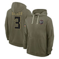 tocy A.Falcons #3 Jessie Bates III Player Olive 2025 Salute to Service Hoodies Stitched Jerseys
