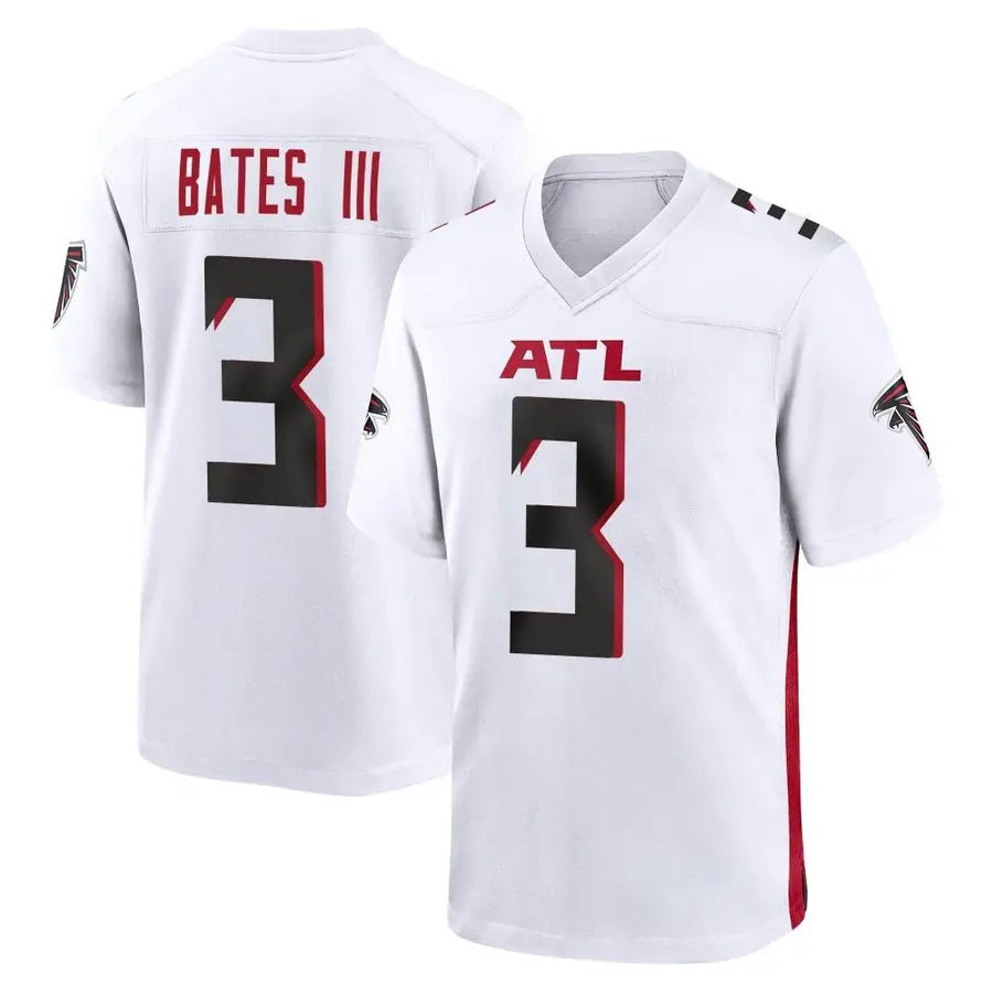 tocy A.Falcons #3 Jessie Bates III Player White Home Game Stitched Jerseys